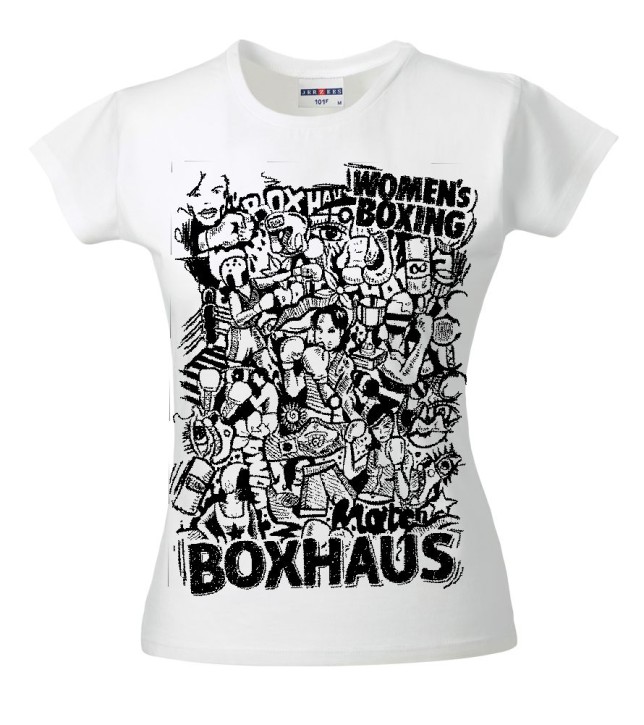 BOXHAUS White Womens Boxing  Shirt