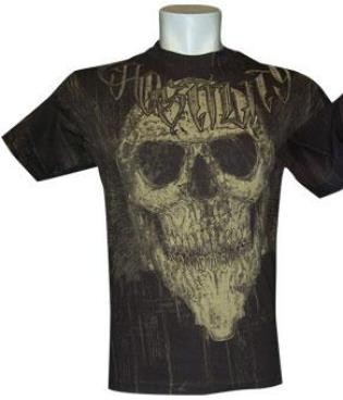 Abverkauf Hostility T-Shirt Wing Skull Brown