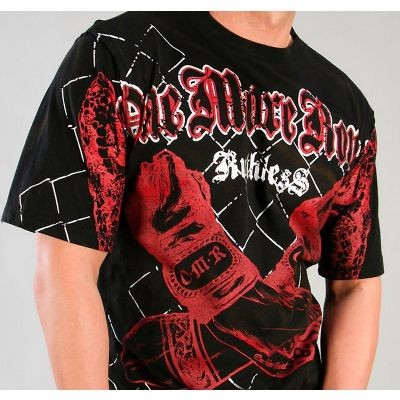 Abverkauf OMR Ruthless Serpents Red Foil Tee LAW003