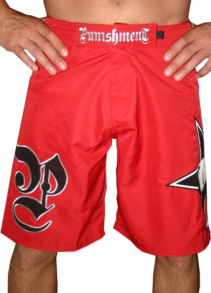 Abverkauf Punishment MMA Submitter Grapple Shorts red