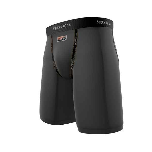 Sale Shock Doctor Compression Short black with groin protection bag