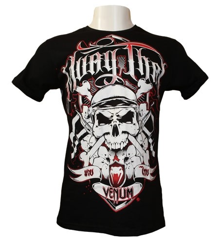 Abverkauf Venum Muay Thai FIGHTERS T-shirt black - Creative Line