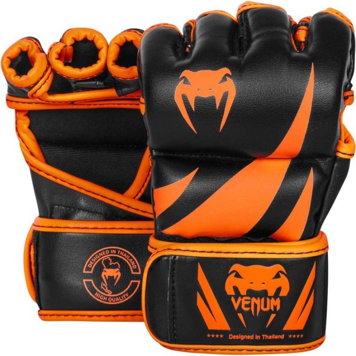 Venum Challenger MMA Gloves Neo Orange Black