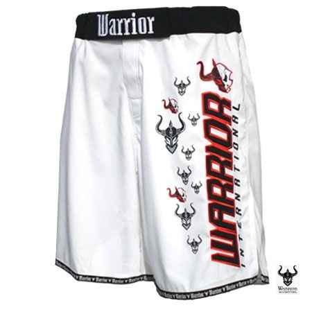 Sale Warrior Wear Domination Grappling Shorts white