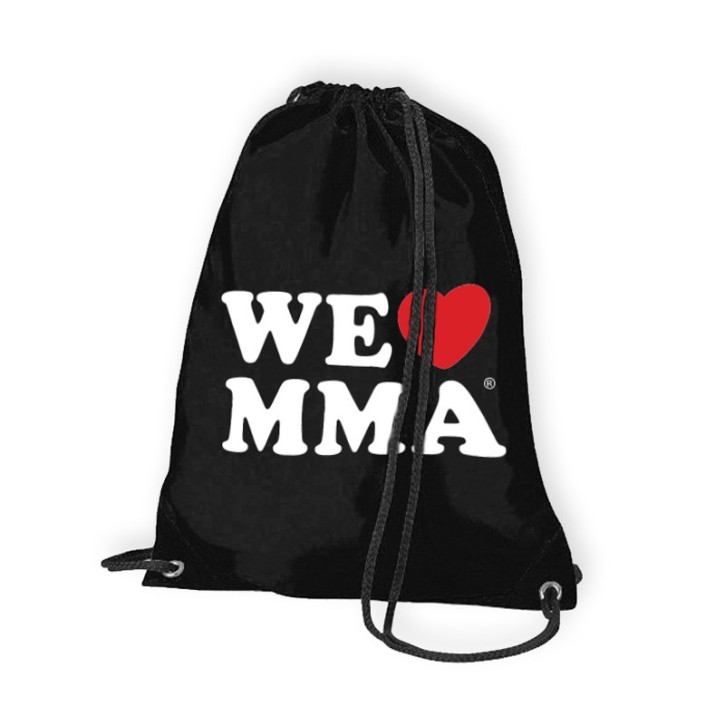 ABVERKAUF We Love MMA Gym Bag Big Logo Schwarz