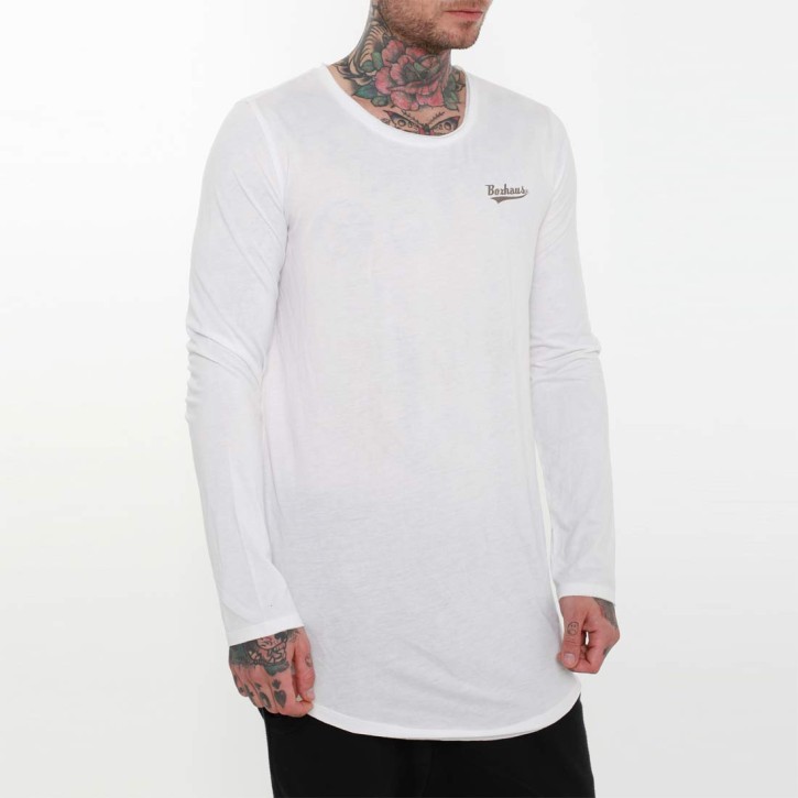 Abverkauf BOXHAUS Brand Sairon Longline Shirt White