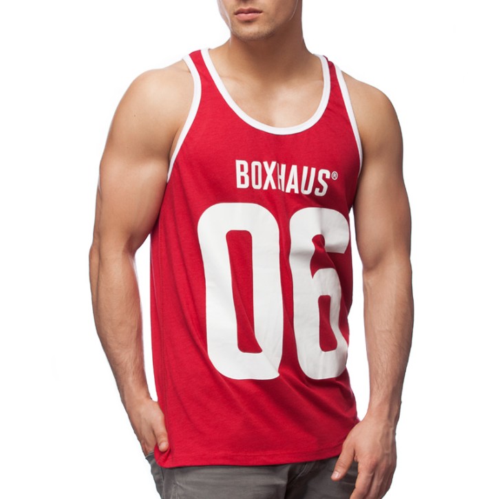 Sale BOXHAUS Brand Contrast Tank Top Monroe Red