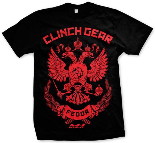 Abverkauf Clinch Gear black Strikeforce Walkout Shirt Fedor Emel
