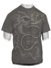 Abverkauf Miami Ink Charcoal Chinese Dragon Shirt Gr.S