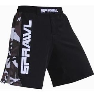 Sale Sprawl Fusion Stretch Shorts black camo