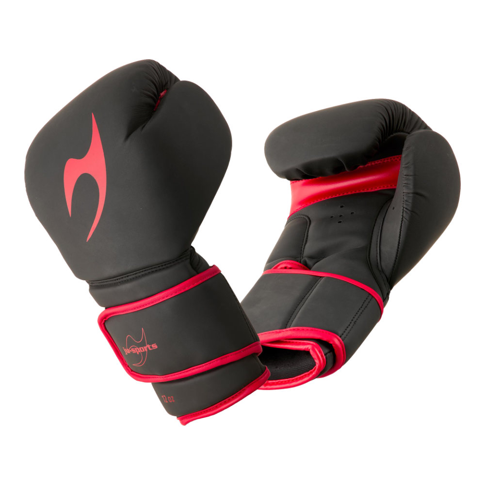 Ju-Sports Training Pro Boxing Gloves Black Red-AFR_001059_E12