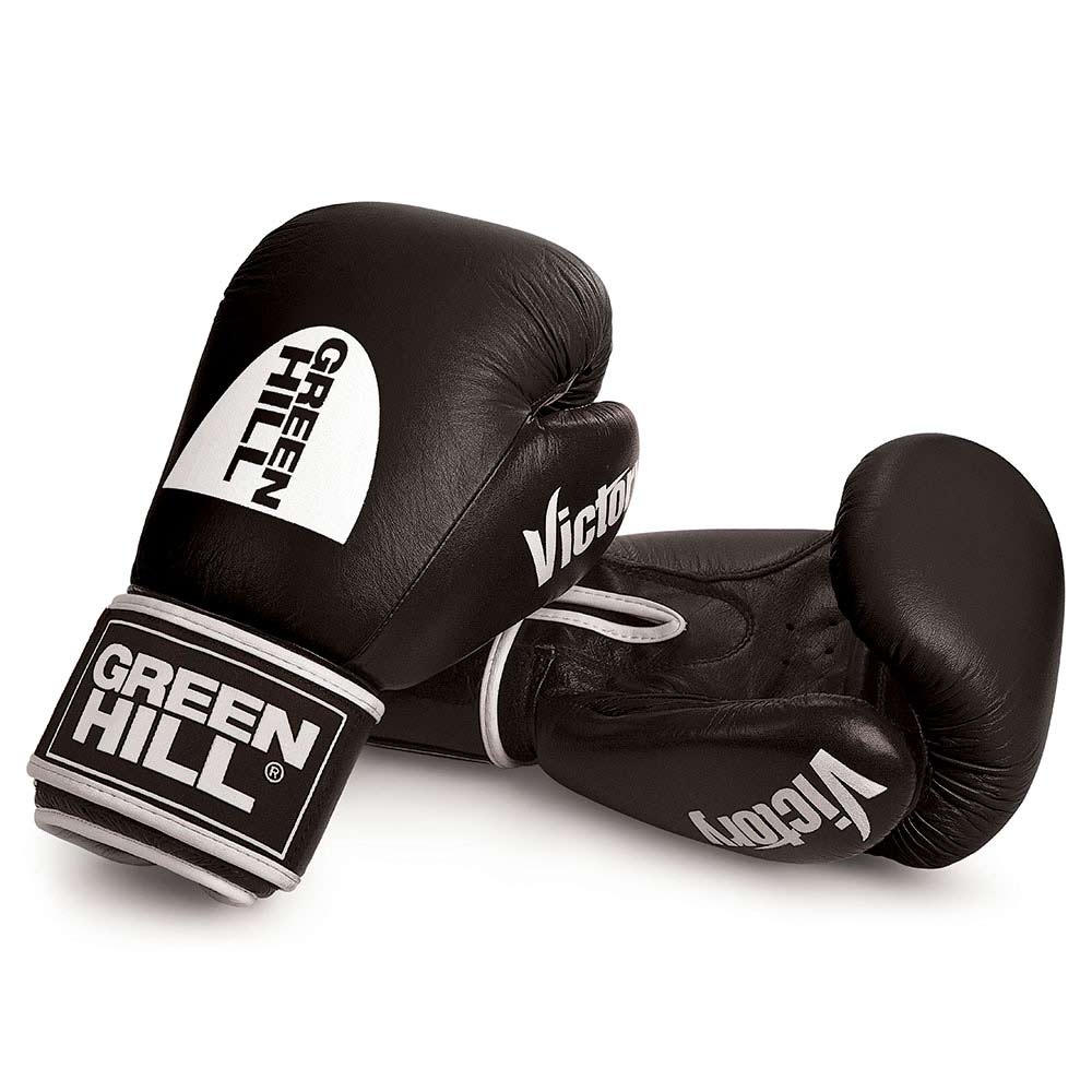 Green Hill Victory Boxing Gloves Black-AAU_000135