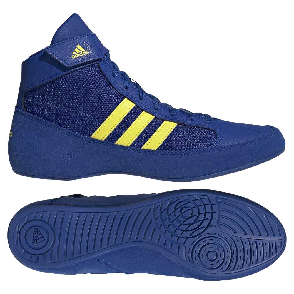 Adidas Havoc Wrestling Shoes Blue Yellow-AAG_001833_C17
