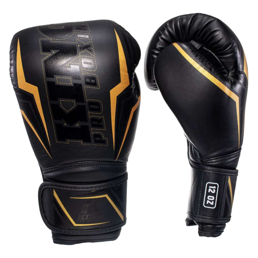 King Pro Boxing Thor Boxing Gloves Black-AHK_000186