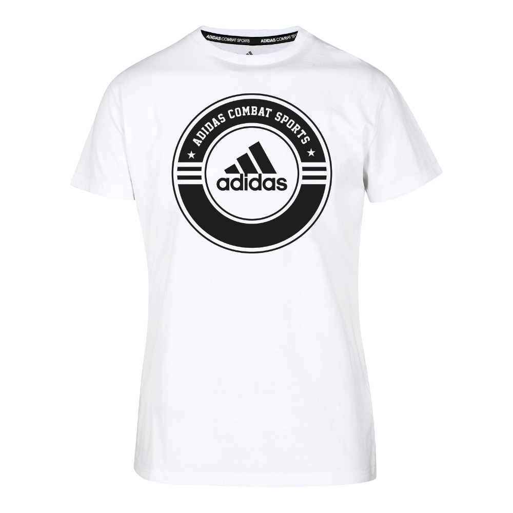 Adidas Combat Sports T-Shirt White Black-AAG_001876