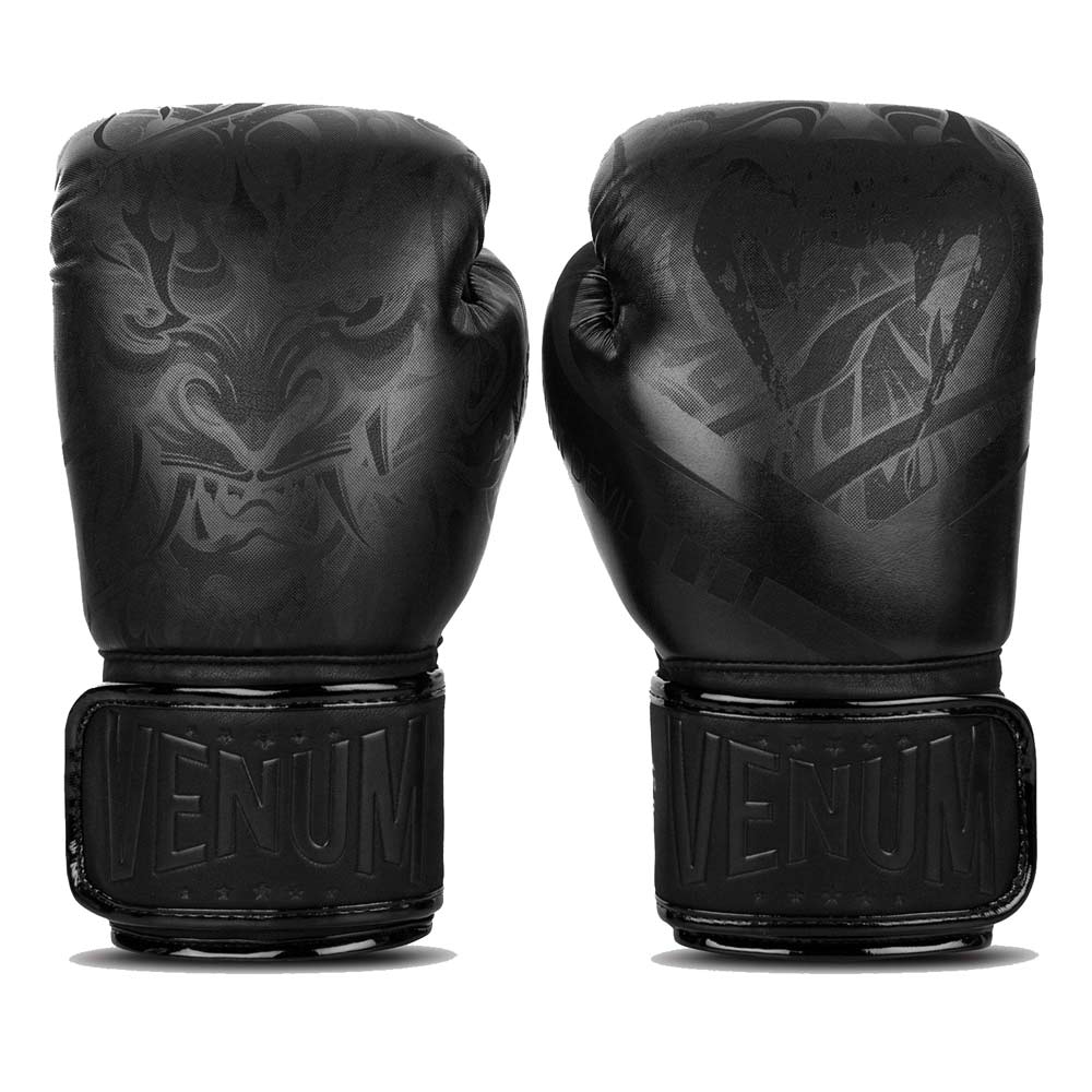 Venum Devil Boxing Gloves Black Black-AAF_001898