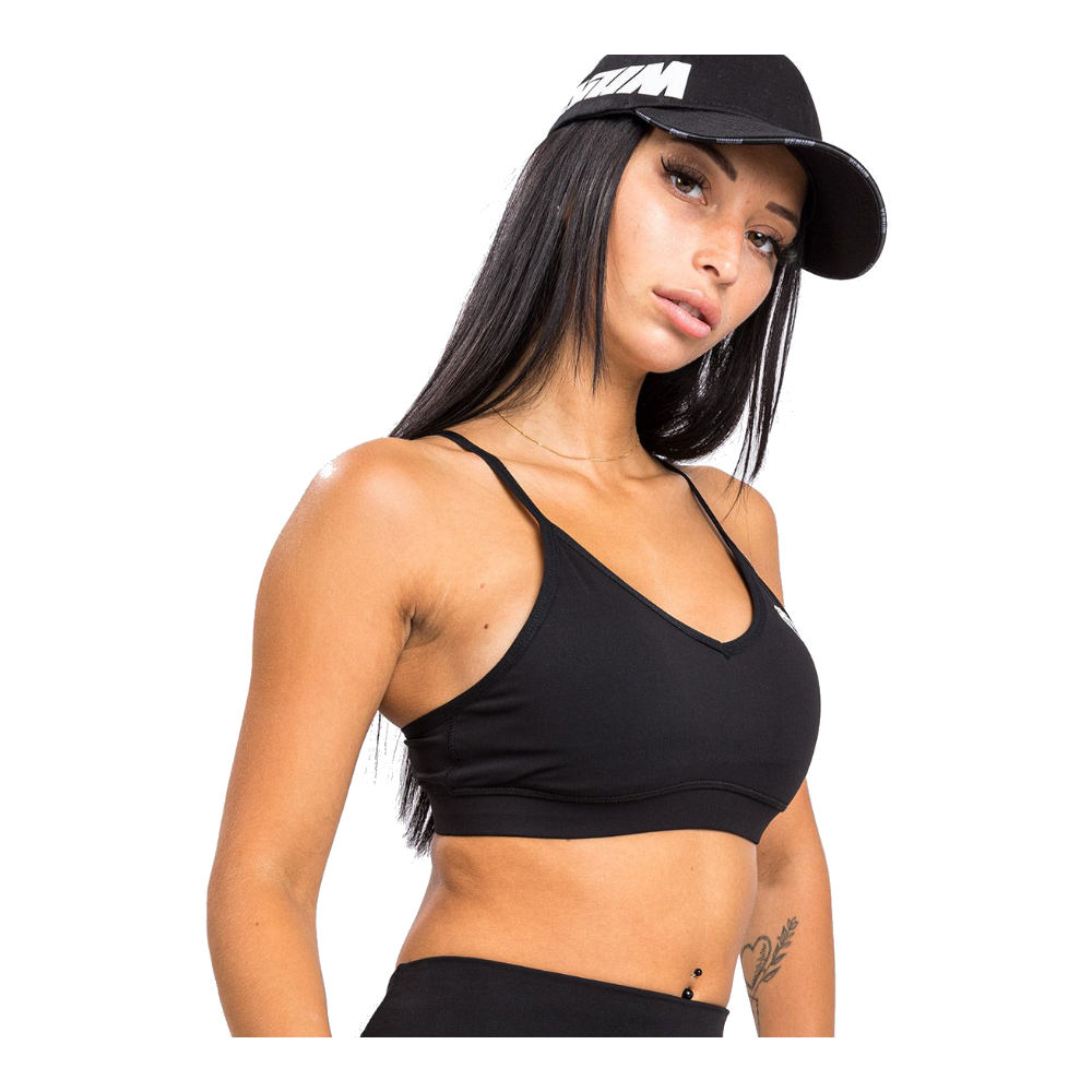 Venum Women's Essential Medium Impact Sport Bras - Black