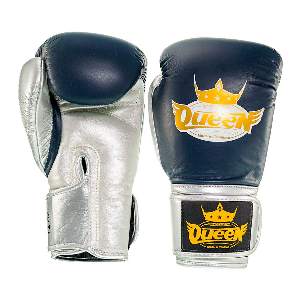 Sale Queen Pro 1 Ladies Boxing Gloves Blue Silver-AEG_000037