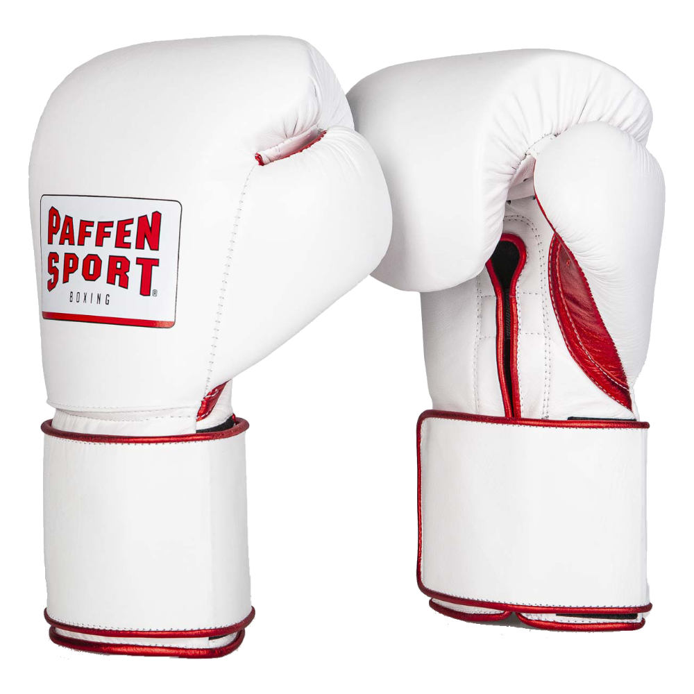 Paffen Sport Pro Wide Boxhandschuhe Weiss Rot-AAT_000778