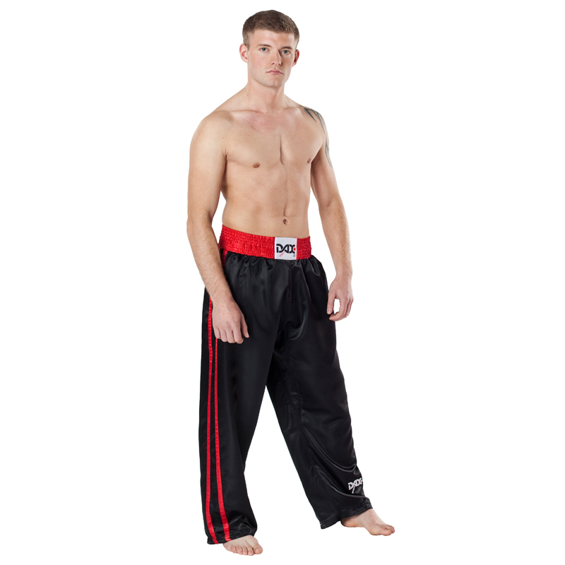DAX Fighter Kickboxing Pants Black Red-ADH_000095_O10
