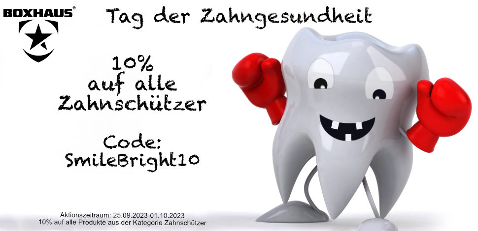 Tag der Zahngesundheite Rabattaktion 10 Prozent auf Zahnschützer