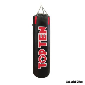 Top Ten Punching Bag Black Red 150cm Filled