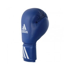 Adidas Amateur Boxing Gloves Leather Wako Blue 10oz