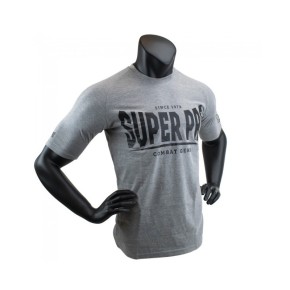 Super Pro S.P. Logo T-Shirt Grau Schwarz