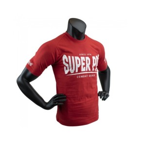 Super Pro SP Logo Tee Red White