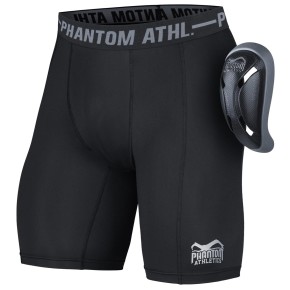 Phantom Vector Compression Short With Groin Cup Black