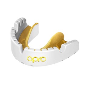 Opro Gold Braces 2022 braces mouthguard white