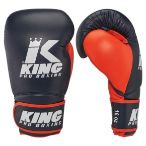 King Pro Boxing Star 15 Boxing Gloves Black Red