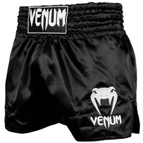 Venum Muay Thai Shorts Classic Black White