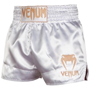 Venum Muay Thai Shorts Classic White Gold