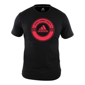 Adidas Combat Sports T-Shirt Schwarz Rot