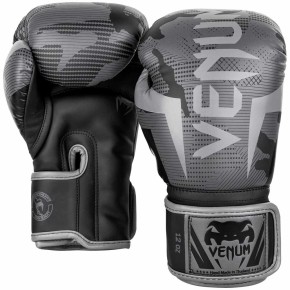 Venum Elite Boxing Gloves Black Dark Camo