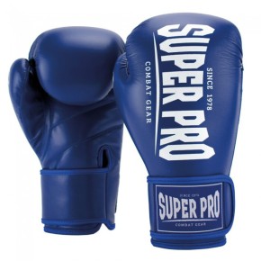 Super Pro Champ Kick Boxing Gloves Blue White Kids