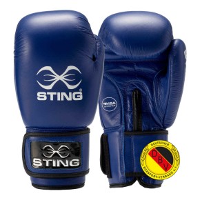 Sting IBA DBV Competition Boxing Gloves Blue