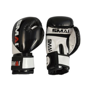 Smai Boxing Gloves Kids PU Black White