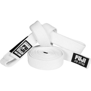 Fuji Premium Pearl Weave BJJ Belt White