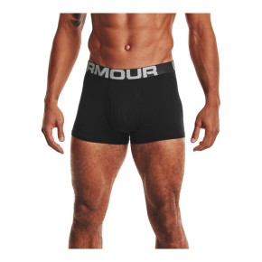 Under Armor Charged Cotton Boxer Jock 3 Pack Black