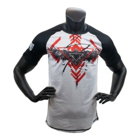 Super Pro Raven Dry Gear T-Shirt Weiss Rot