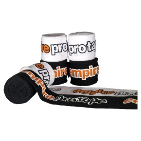 Empire Pro boxing bandages 2 black and white