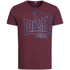 Lonsdale Langsett Vintage Oxblood T-Shirt
