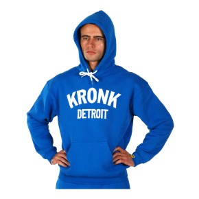 Kronk Detroit Applique Hoodie Royal Blue