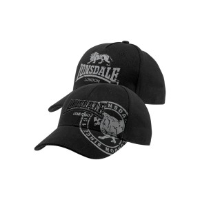 Lonsdale Leiston baseball cap double pack