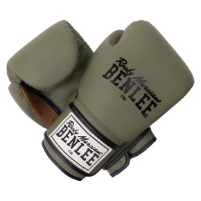 Benlee Evans Boxing Gloves Leather Army Green