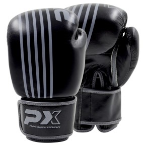 Phoenix PX Boxhandschuhe Leder Black Grey