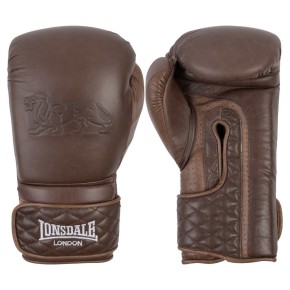 Lonsdale Vintage Spar Boxing Gloves Leather Brown