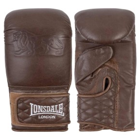 Lonsdale Vintage Punching Bag Gloves Leather Brown